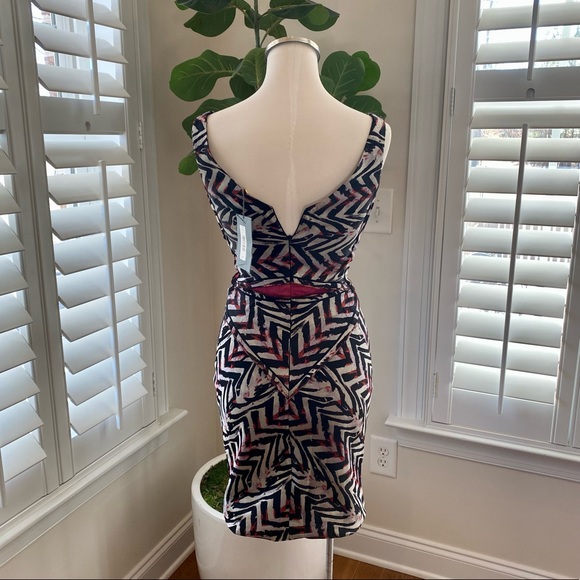 Zac Posen zig zag dress size 2 NWT - Picture 7 of 12